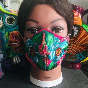 “Authentic Mexican embroidered handmade facemask!